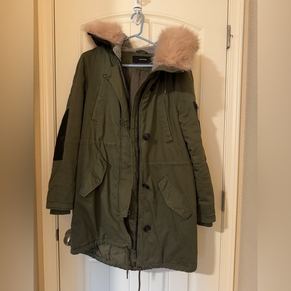 Vero Moda Faux Fur Parka